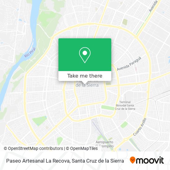 Paseo Artesanal La Recova map