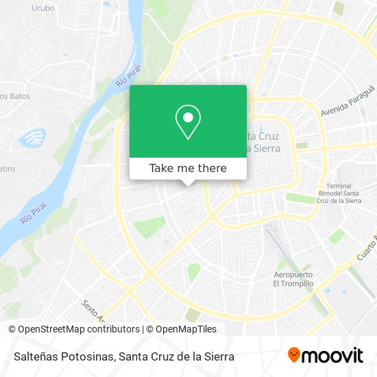 Mapa de Salteñas Potosinas