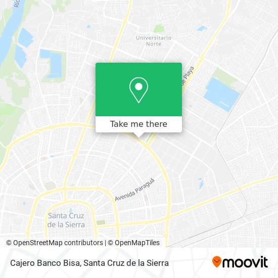 Mapa de Cajero Banco Bisa