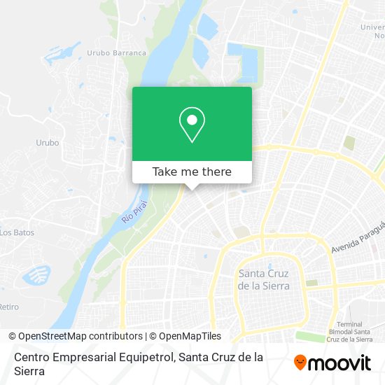 Centro Empresarial Equipetrol map