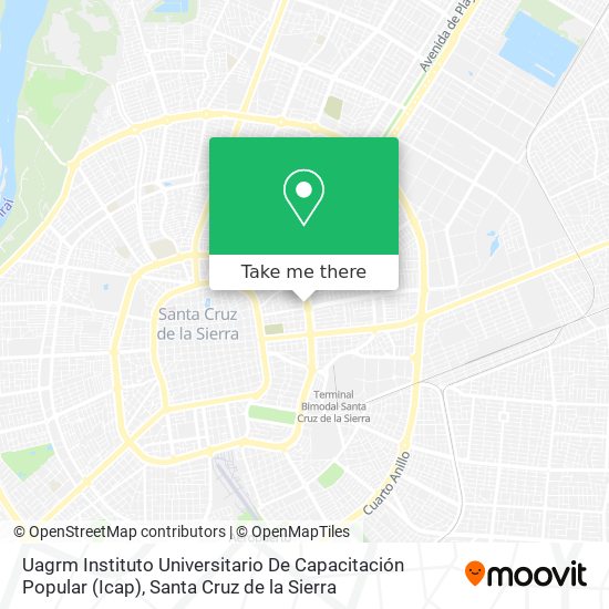 Uagrm Instituto Universitario De Capacitación Popular (Icap) map