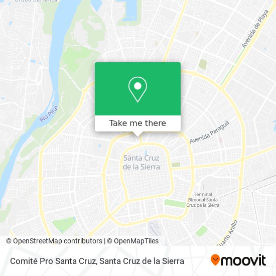 Comité Pro Santa Cruz map