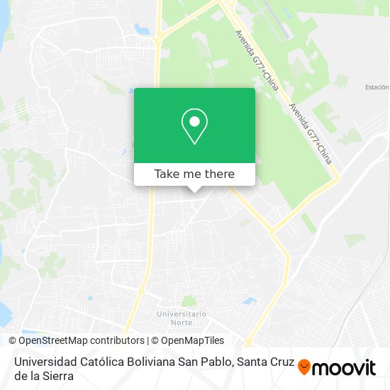 Universidad Católica Boliviana San Pablo map