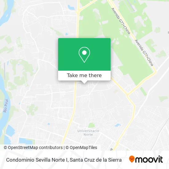 Mapa de Condominio Sevilla Norte I