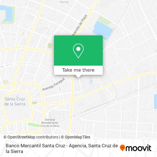 Banco Mercantil Santa Cruz - Agencia map