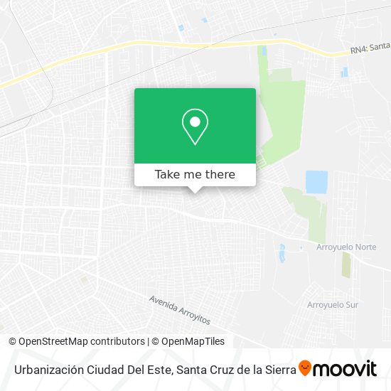 Urbanización Ciudad Del Este map
