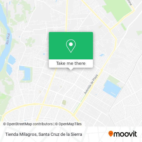 Tienda Milagros map