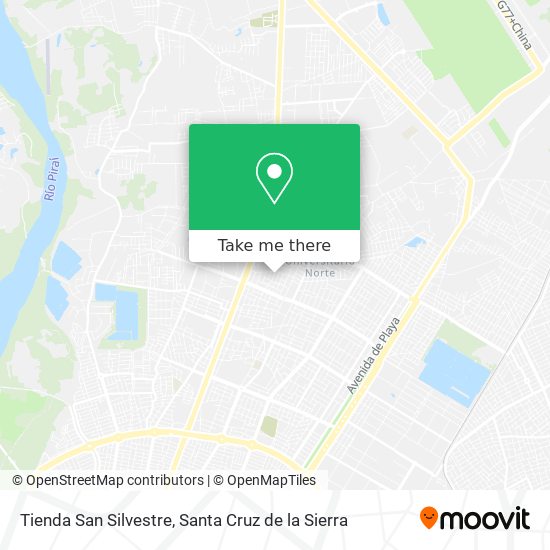 Mapa de Tienda San Silvestre