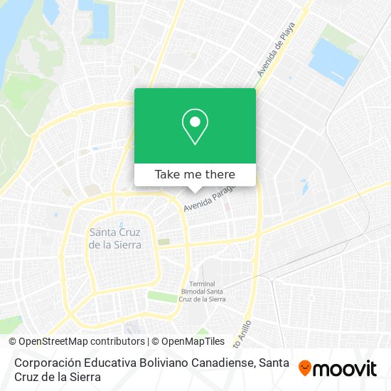 Corporación Educativa Boliviano Canadiense map