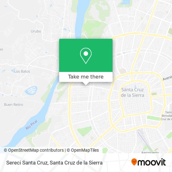 Sereci Santa Cruz map