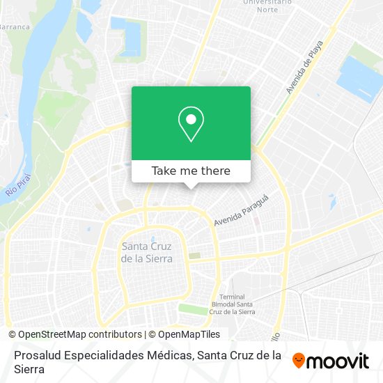 Prosalud Especialidades Médicas map