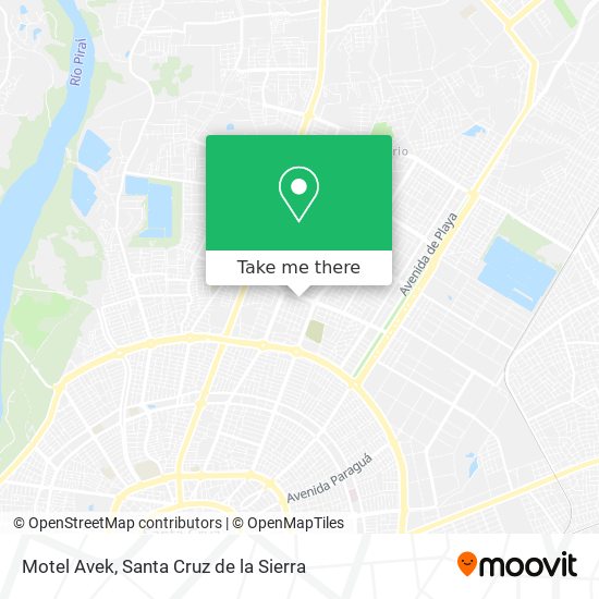 Motel Avek map