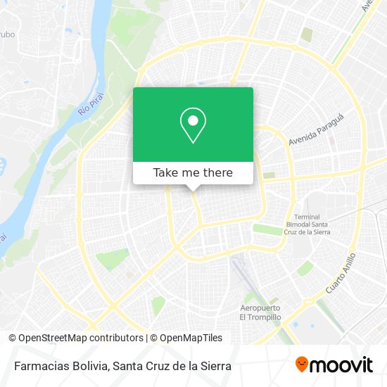 Farmacias Bolivia map