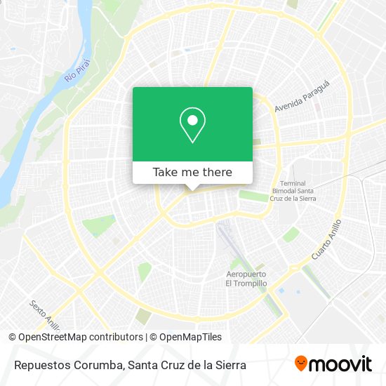 Repuestos Corumba map