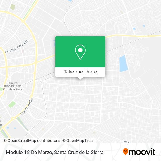 Modulo 18 De Marzo map