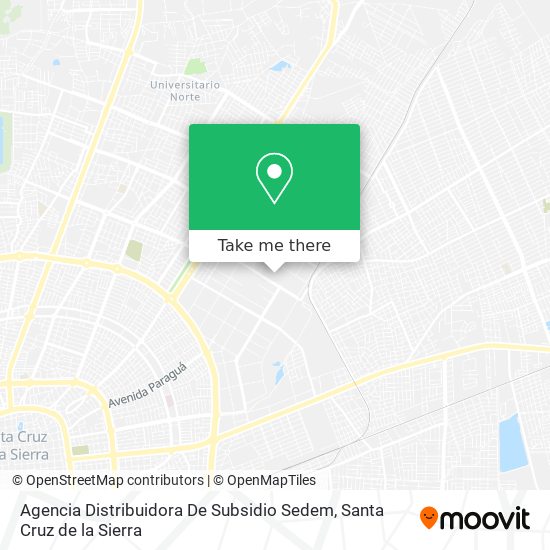 Agencia Distribuidora De Subsidio Sedem map