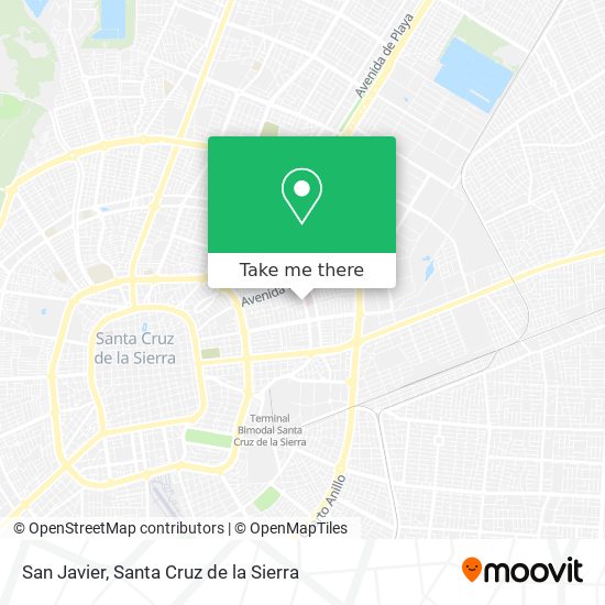 San Javier map