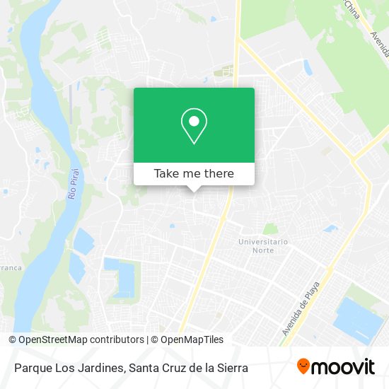 Parque Los Jardines map