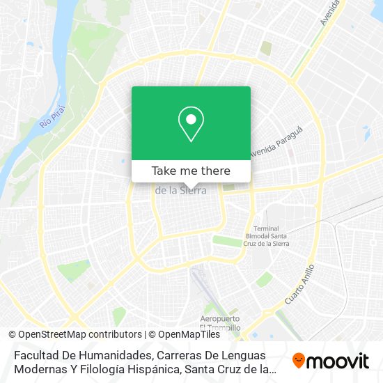 Facultad De Humanidades, Carreras De Lenguas Modernas Y Filología Hispánica map