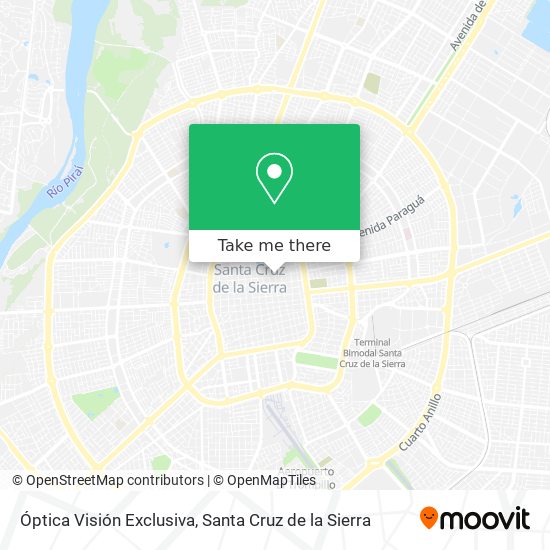 Mapa de Óptica Visión Exclusiva