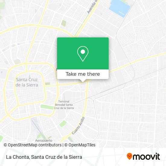 La Chonta map