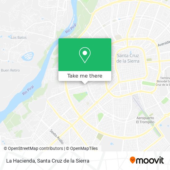 How to get to La Hacienda in Santa Cruz De La Sierra by Bus