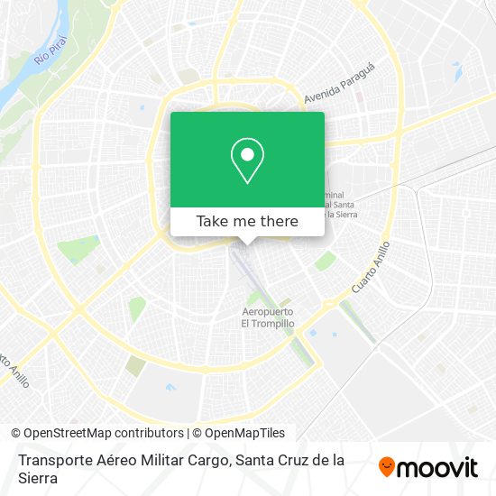 Mapa de Transporte Aéreo Militar Cargo