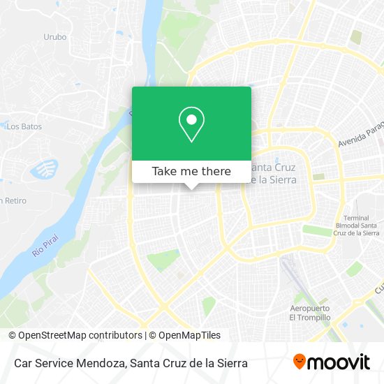 Car Service Mendoza map