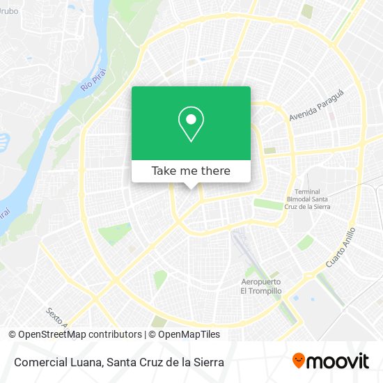 Mapa de Comercial Luana