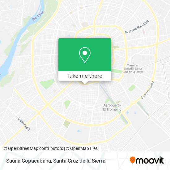 Sauna Copacabana map