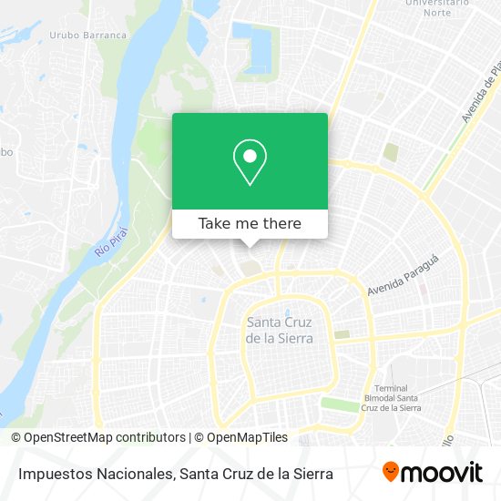 Impuestos Nacionales map
