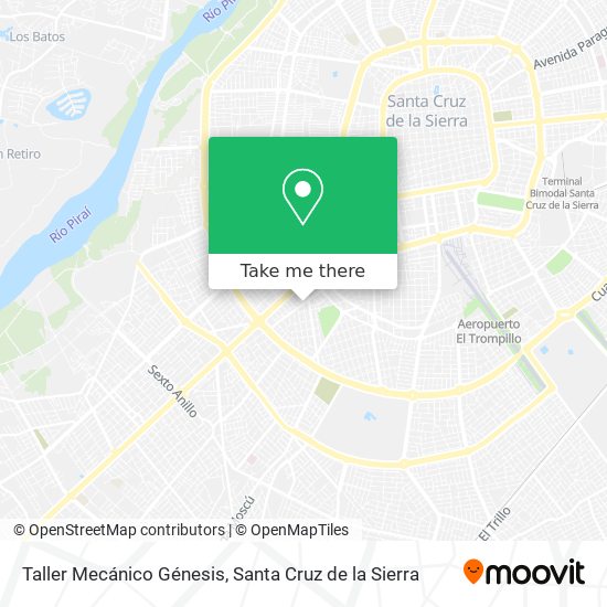 Taller Mecánico Génesis map