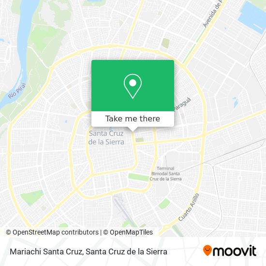 Mariachi Santa Cruz map