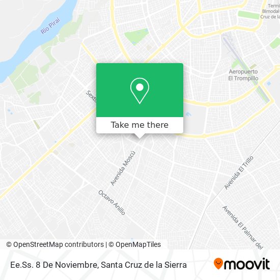 Ee.Ss. 8 De Noviembre map