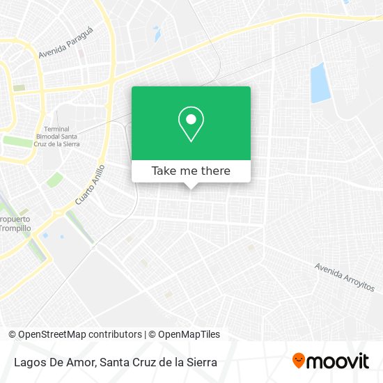 Lagos De Amor map