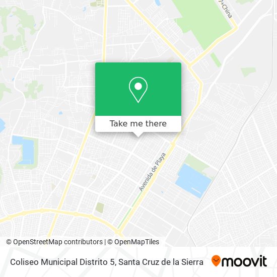Coliseo Municipal Distrito 5 map