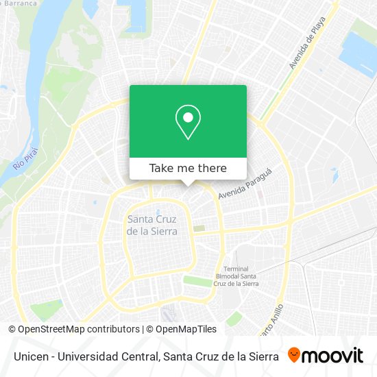 Unicen - Universidad Central map