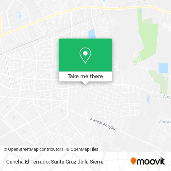 Cancha El Terrado map