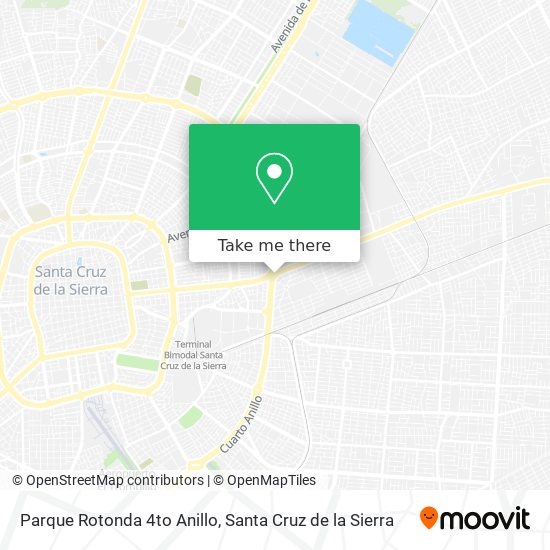 Parque Rotonda 4to Anillo map