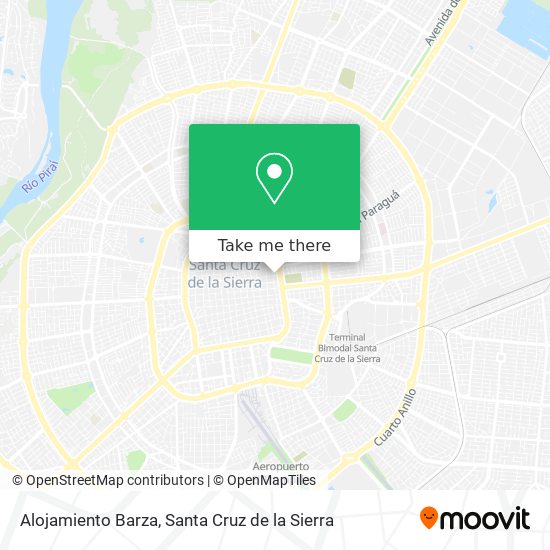 Alojamiento Barza map