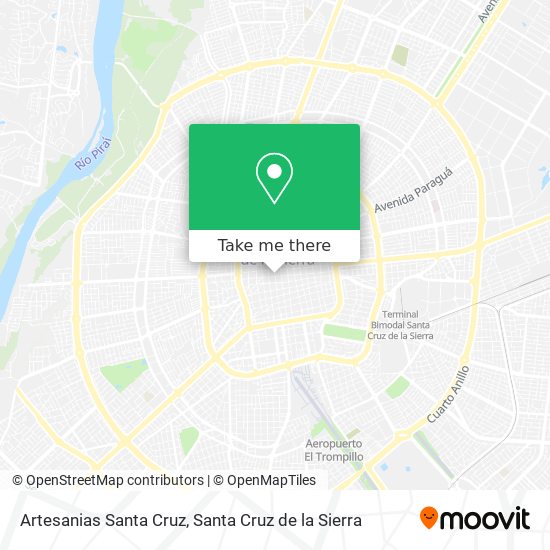 Artesanias Santa Cruz map