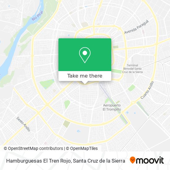 Mapa de Hamburguesas El Tren Rojo