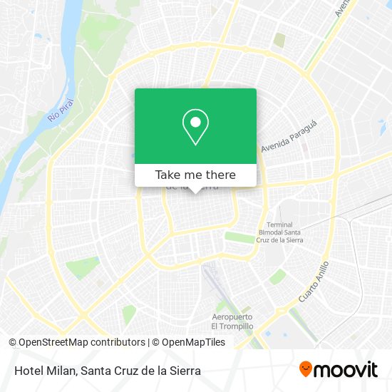 Hotel Milan map