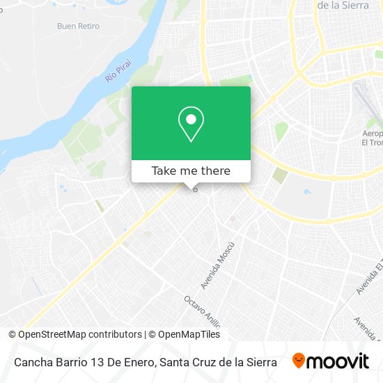 Mapa de Cancha Barrio 13 De Enero