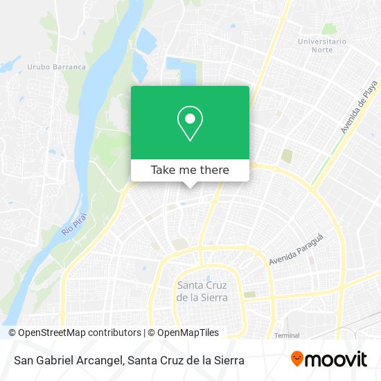 San Gabriel Arcangel map