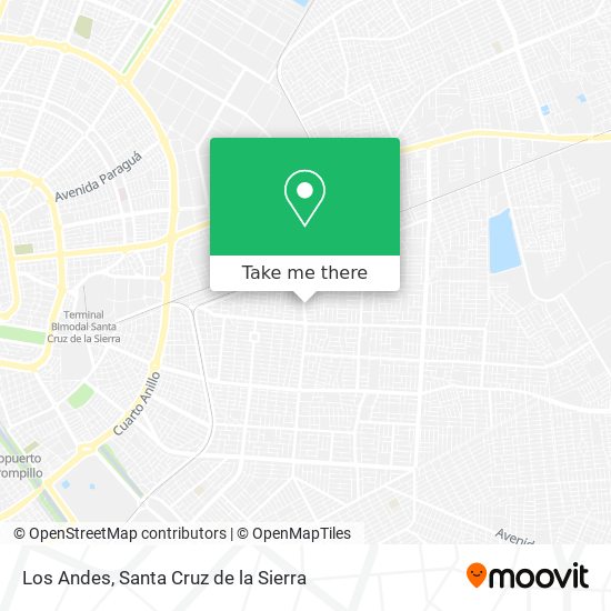Los Andes map