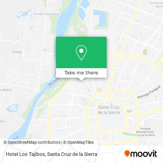 Hotel Los Tajibos map