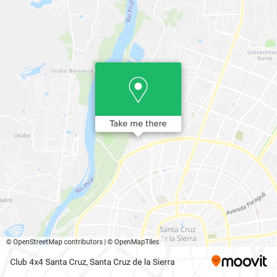 Club 4x4 Santa Cruz map