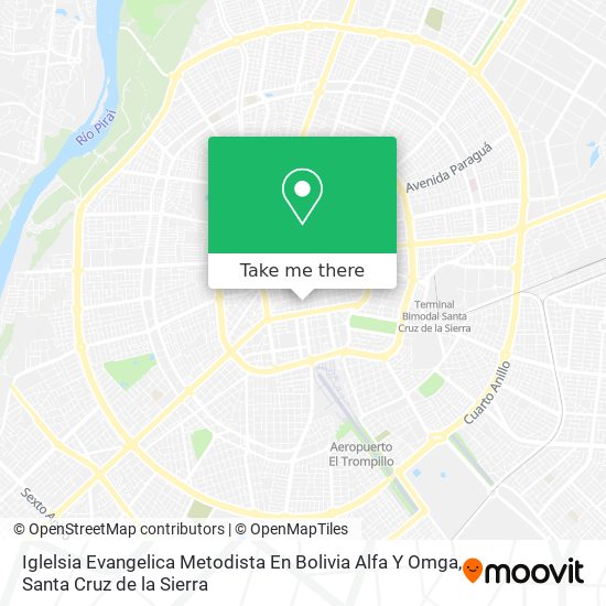 Iglelsia Evangelica Metodista En Bolivia Alfa Y Omga map