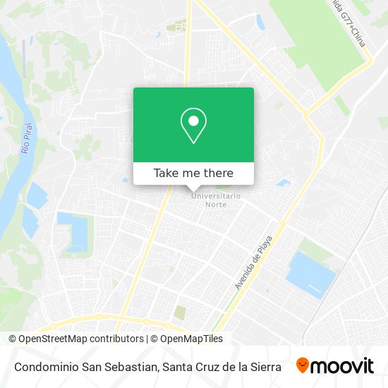 Condominio San Sebastian map